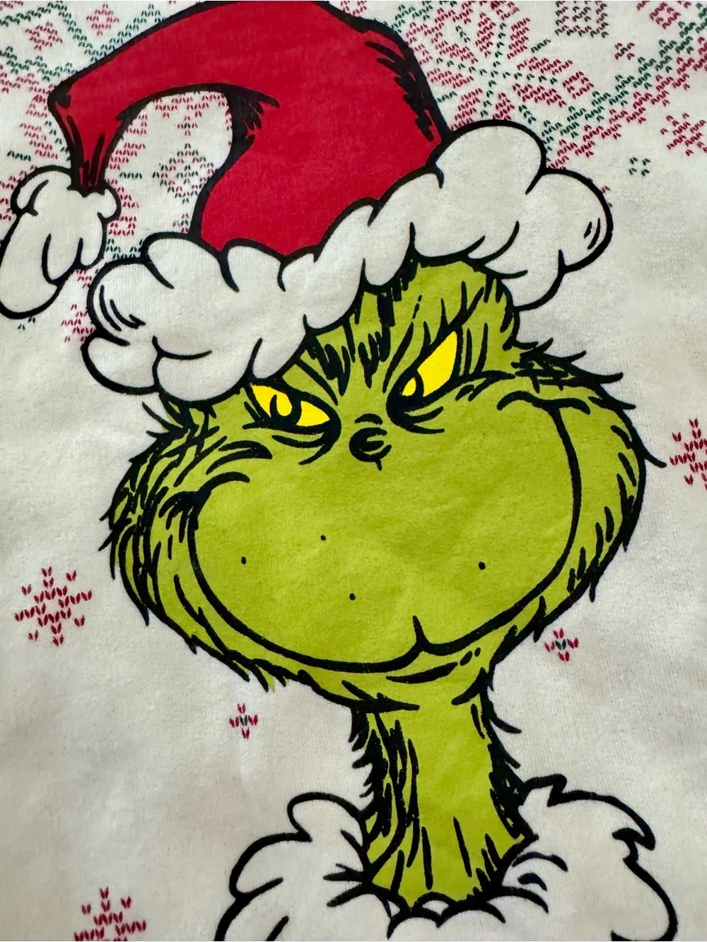 Dr. Seuss The Grinch Fair Isle Sweatshirt‎ Toddler 4T Christmas Holiday Sweater